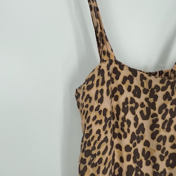 Faithfull The Brand Women's Mila Animal Print Tie Straps Elsa Jumpsuit Size XS - Picture 7 of 15